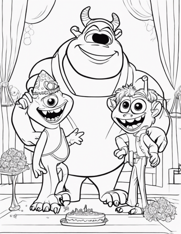 Monsters Inc Coloring Pages