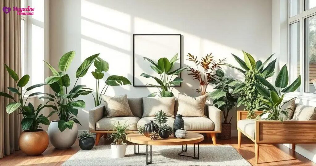 Como integrar plantas na decoração de interiores