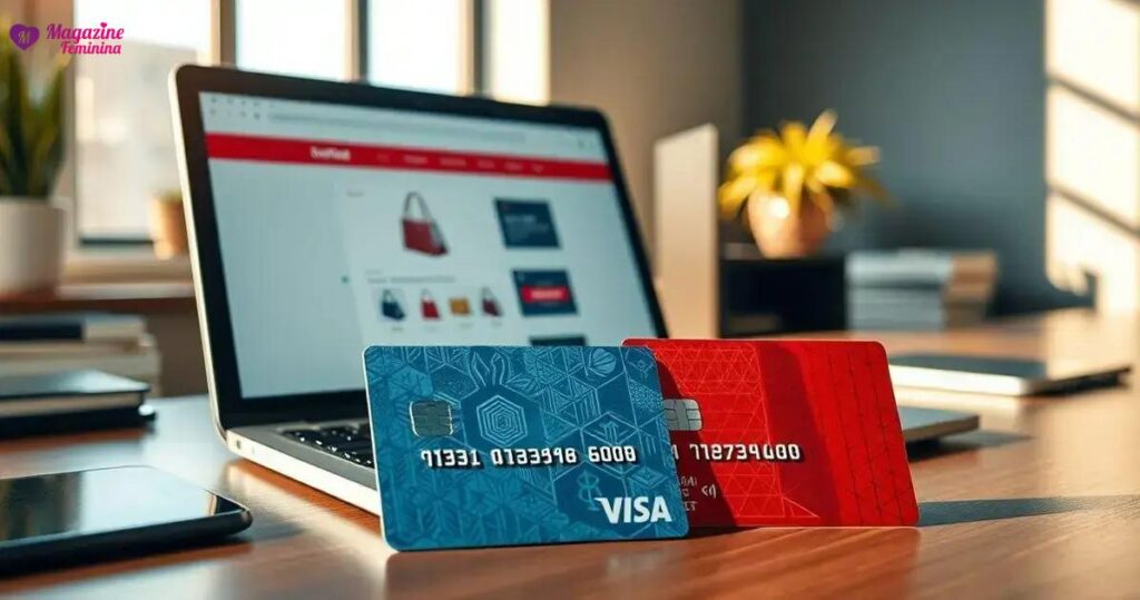 É possível pagar compras online com dois cartões