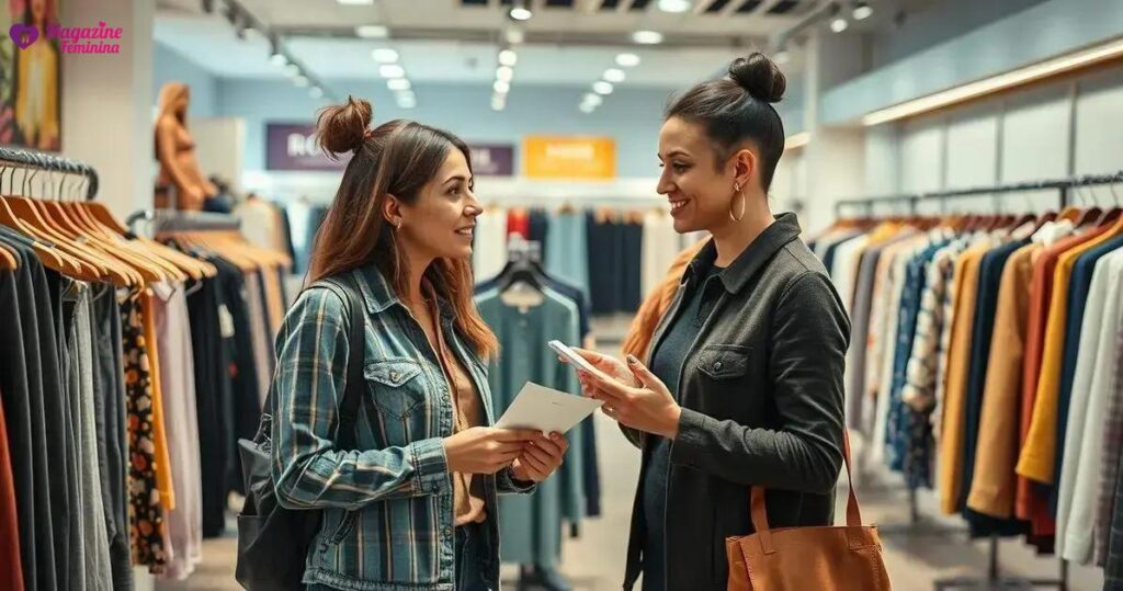 Existe troca gratuita em lojas de roupas