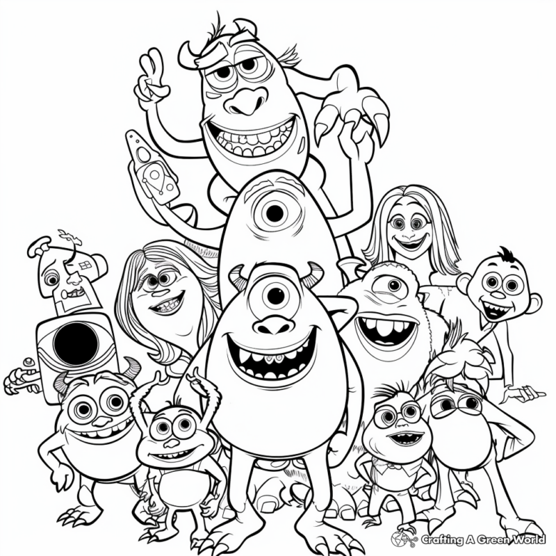 Monsters Inc Coloring Pages