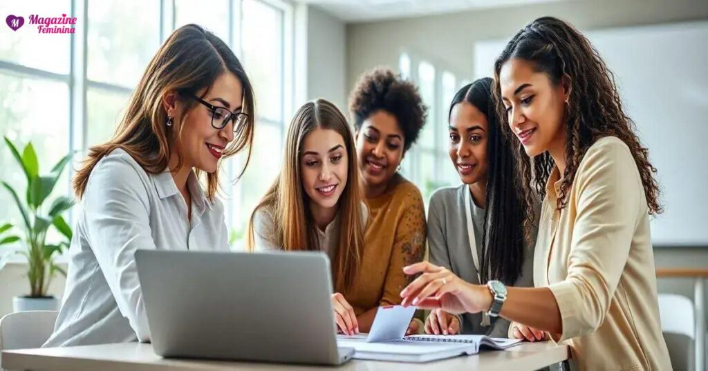 Mulheres educadoras em TI