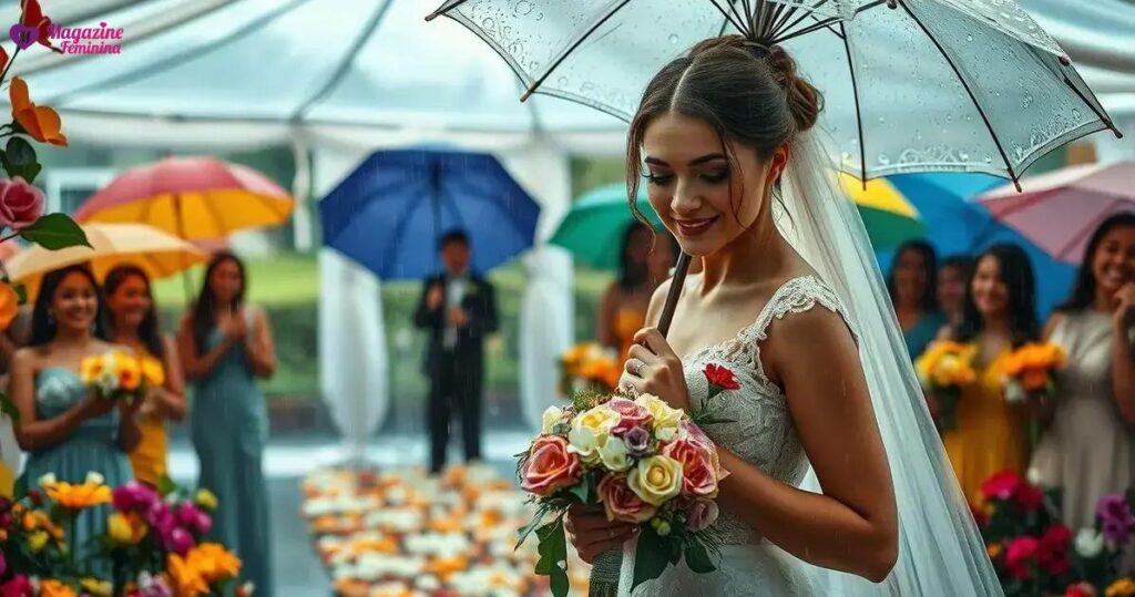 O que fazer em caso de chuva no dia do casamento