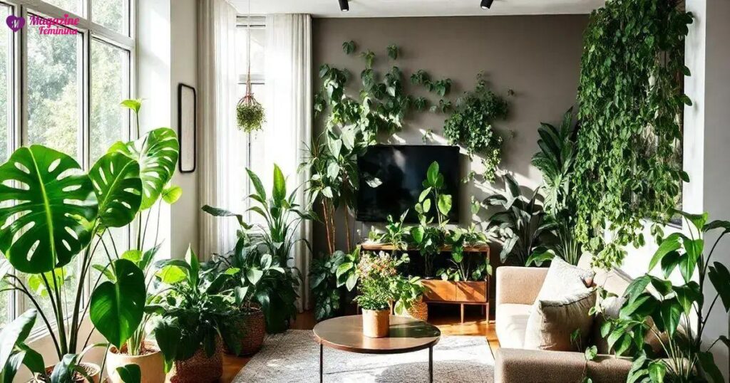 Quais são as melhores plantas para decorar salas de estar