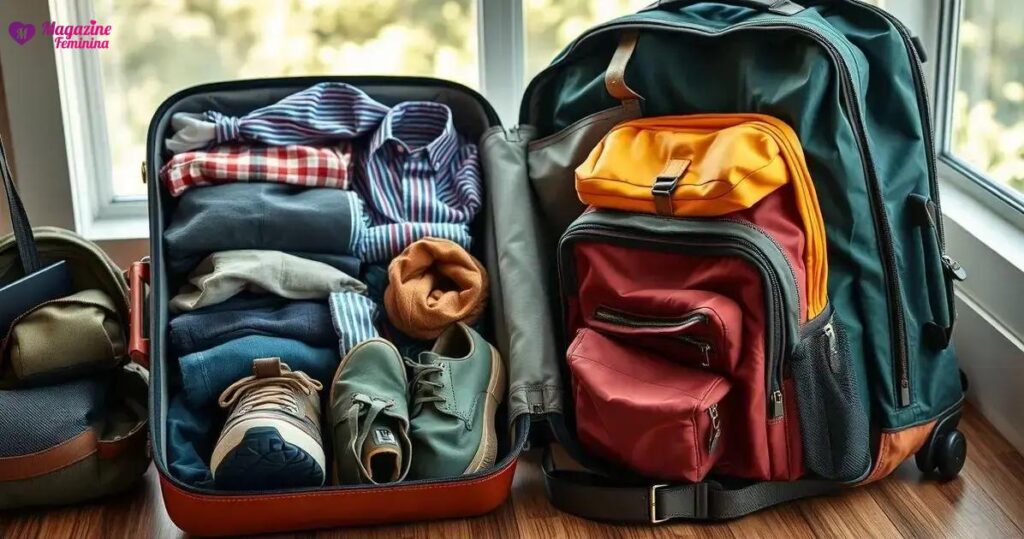 Hacks para organizar malas e mochilas