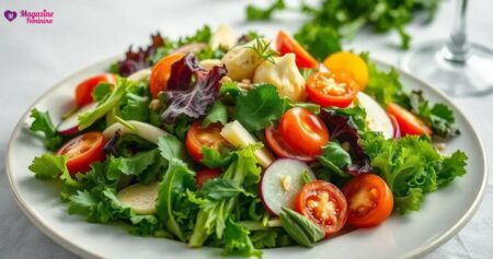 Receitas de saladas de folhas variadas