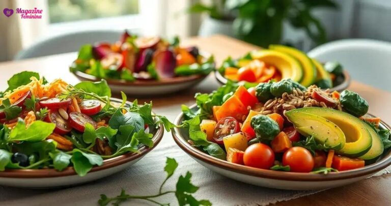 Receitas de saladas com ingredientes orgânicos