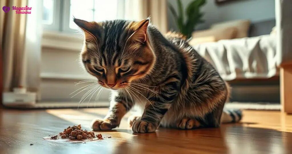 o que dar para gato vomitando