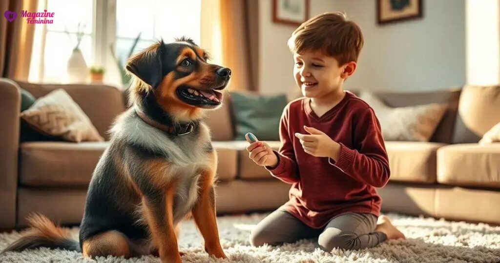 adestramento basico de cães em casa