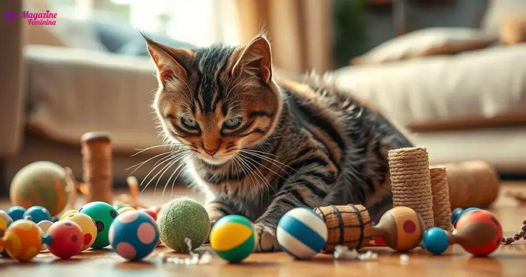 brinquedos para gato que fica sozinho