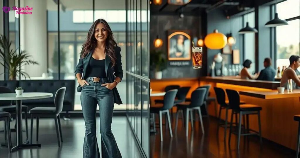calça flare como usar