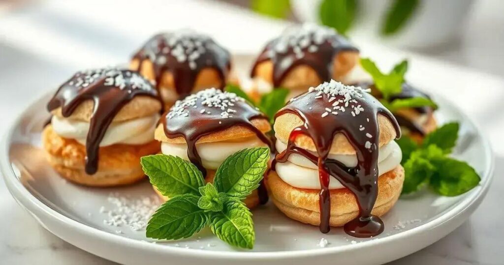 Como Fazer Profiteroles Recheados Com Sorvete e Calda