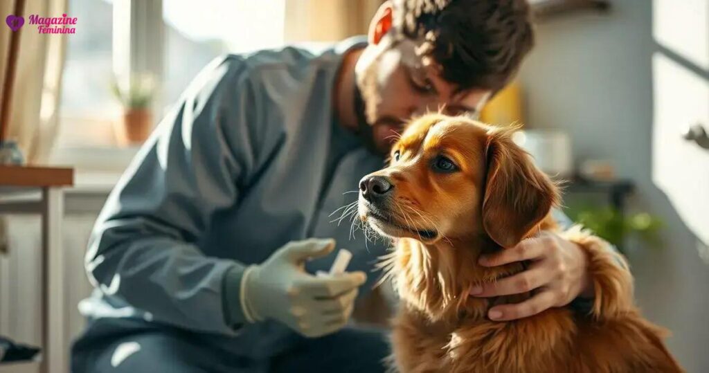 como limpar ouvido de cachorro