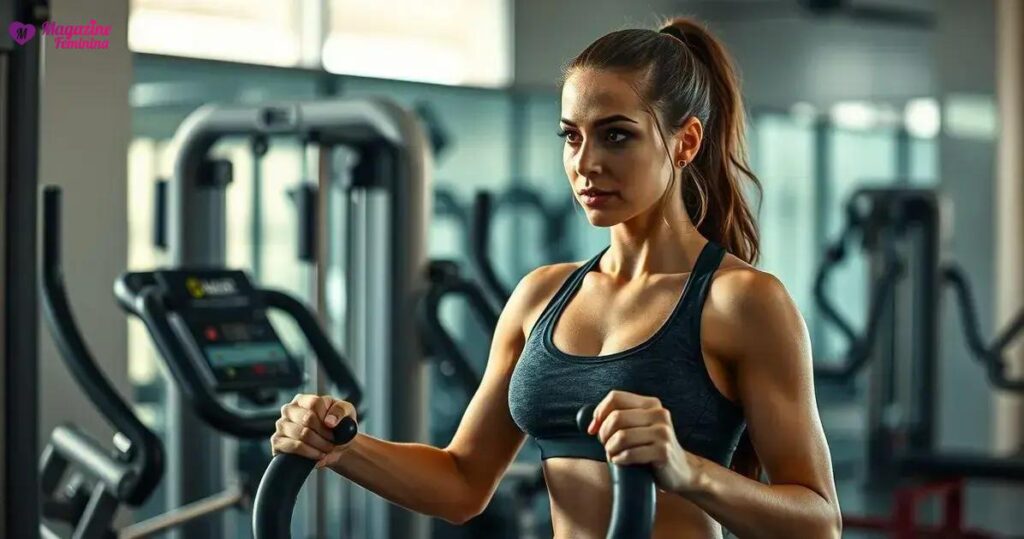 como montar um treino feminino na academia