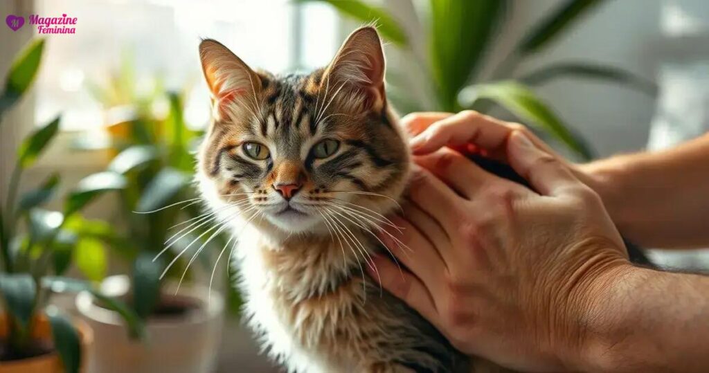 como tirar carrapato de gato