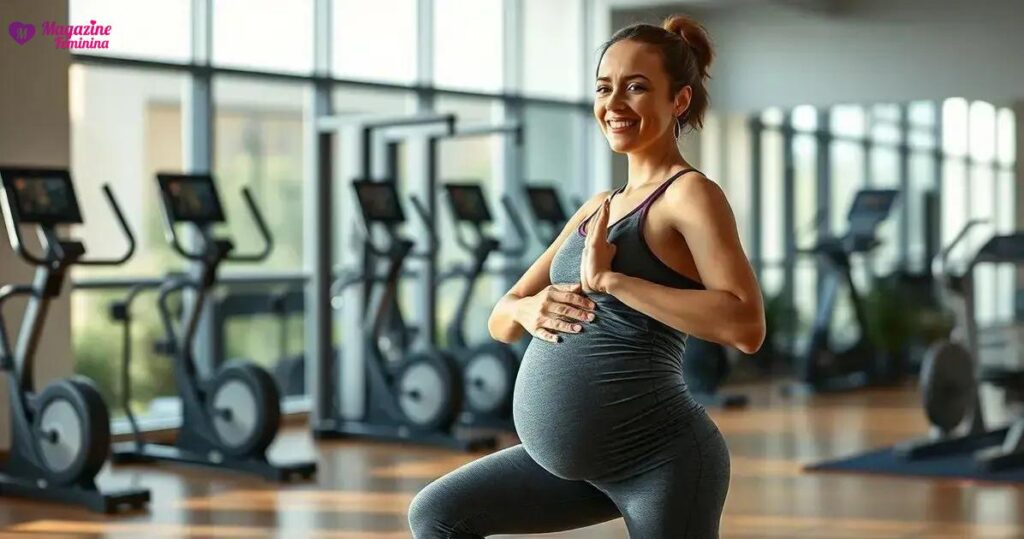 exercícios para gestantes na academia