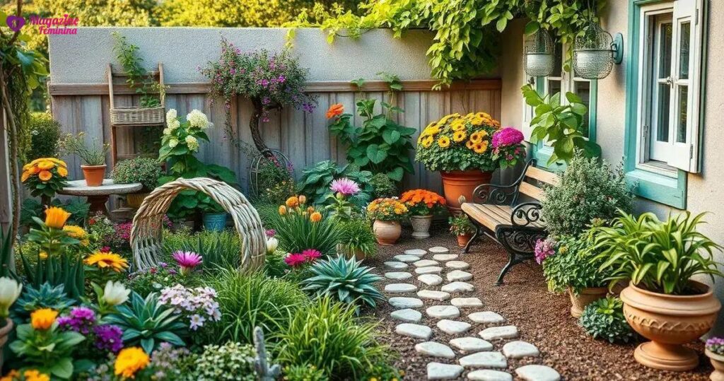 jardim para pequenos quintais