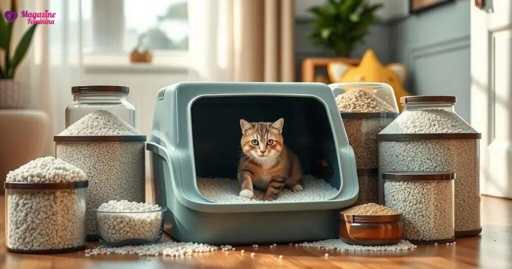 melhor areia para caixa de gato