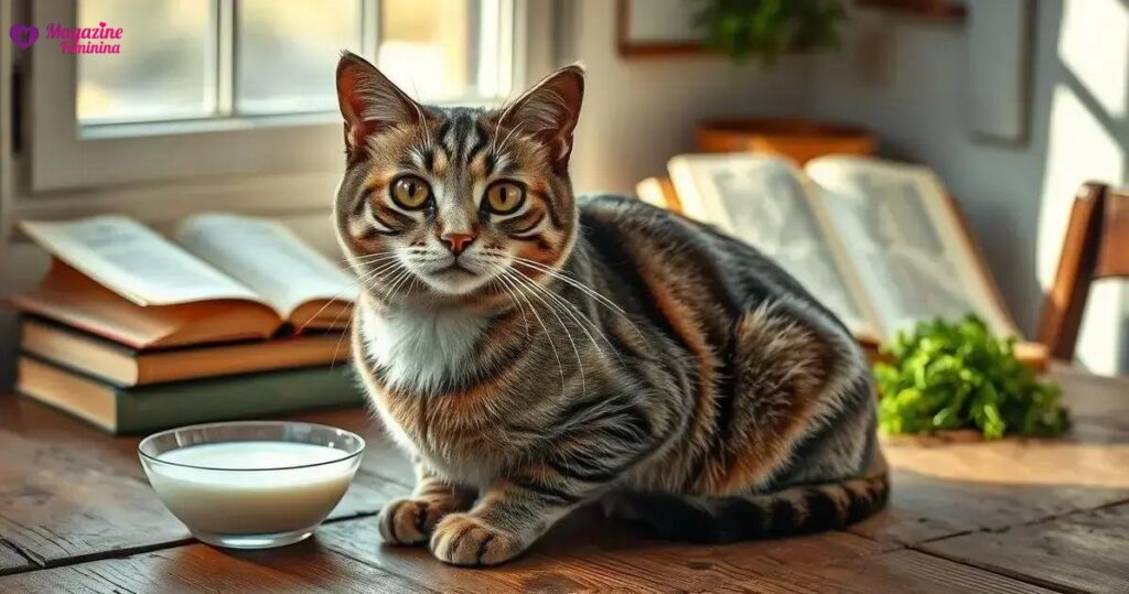 pode dar leite para gato adulto