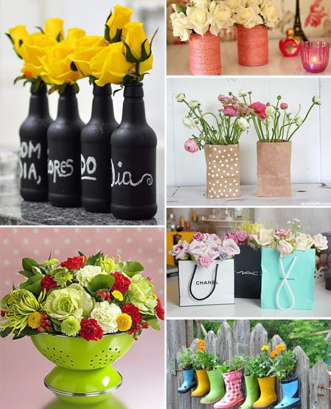 DIY: 20 vasos de flores feitos com ...