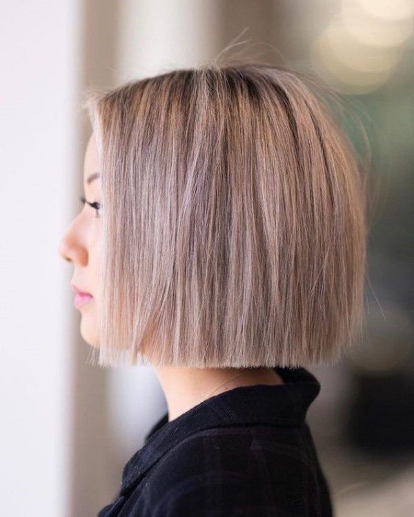 corte blunt cut e o long bob ...