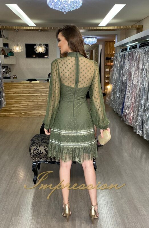 Festa Curto Renda Verde - Impression Modas