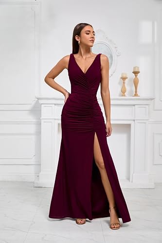 Vestido feminino longo formal com ...