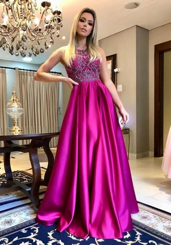 Vestido Madrinha 2019 Rosa Cores Para ...