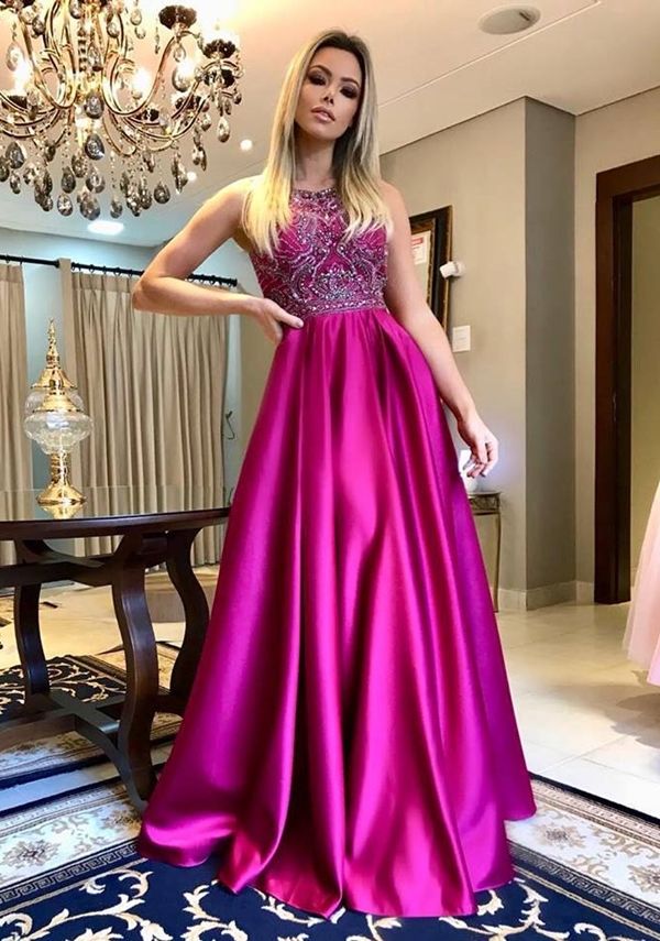 Vestido Madrinha 2019 Rosa Cores Para ...