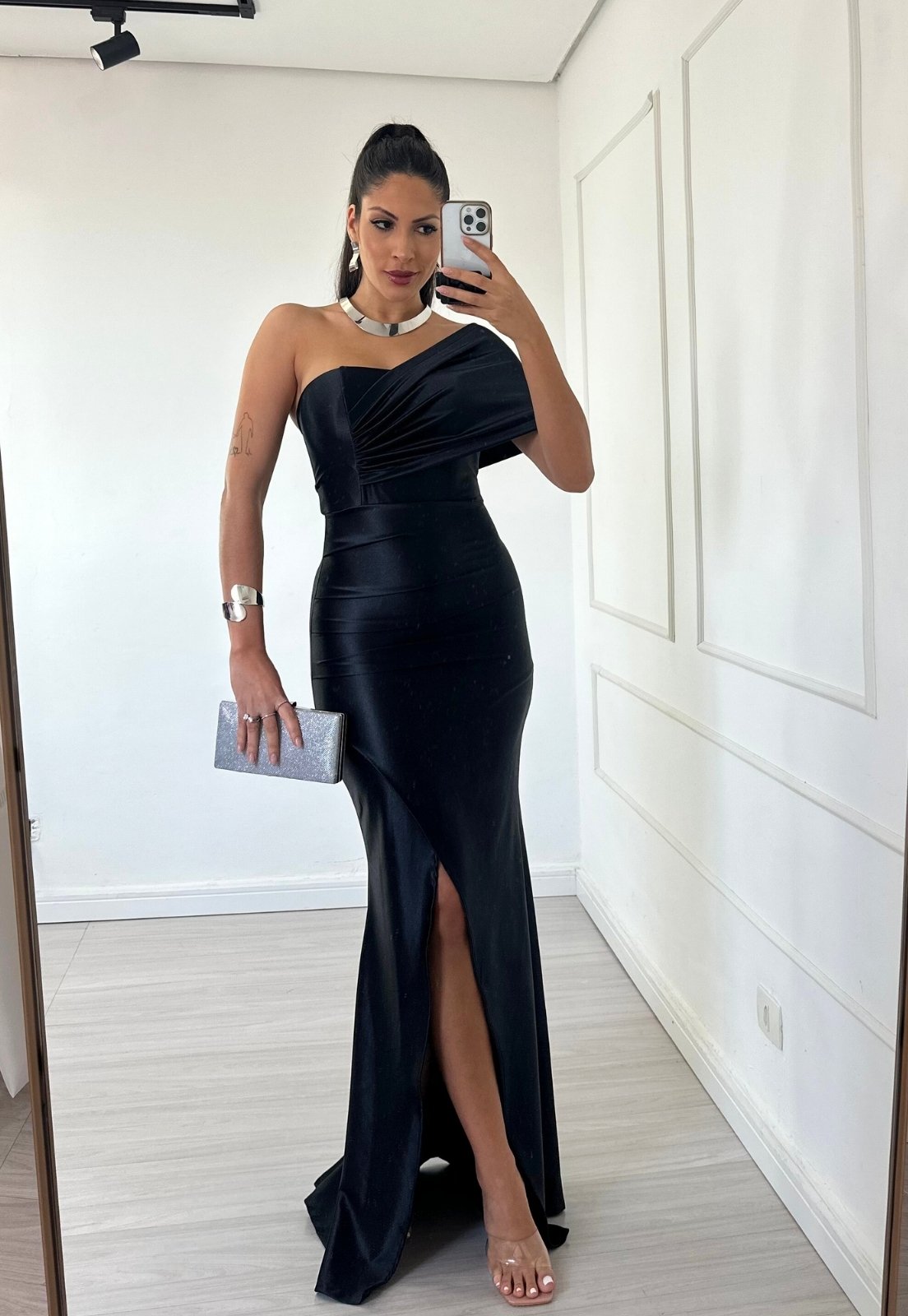 Vestido Longo de Festa Acetinado ...