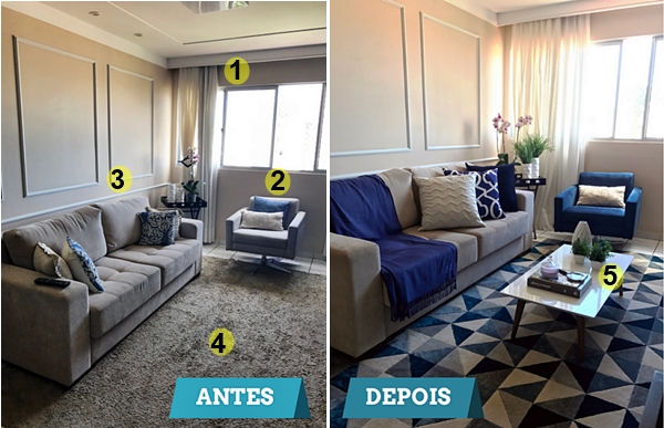 Seleção de antes e depois com decoração ...