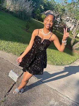 Bolodoo Vestido curto de lantejoulas ...