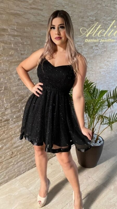 Vestido Preto Formatura Curto Vestido ...