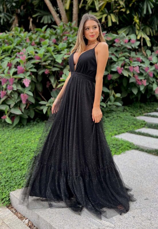 Vestido Longo Preto Para Formatura ...