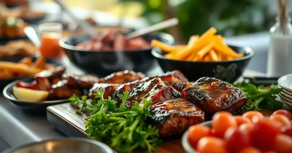 buffet de churrasco casamento