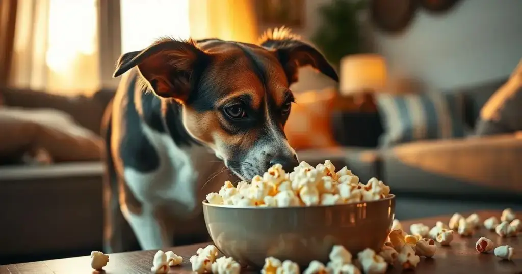 cachorro pode comer pipoca
