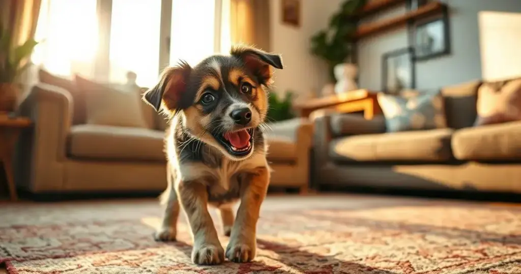 cachorro roendo móveis
