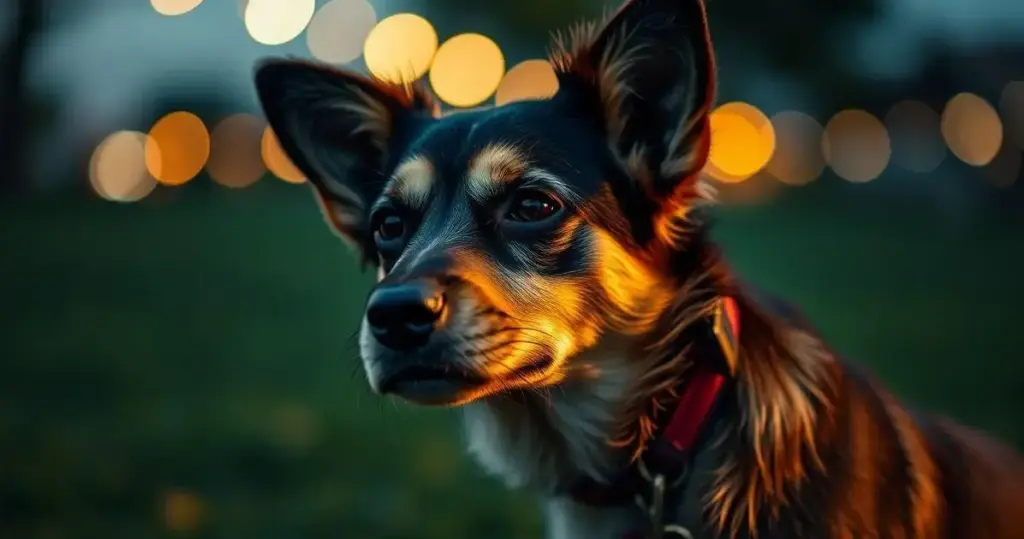 cachorro uivando a noite