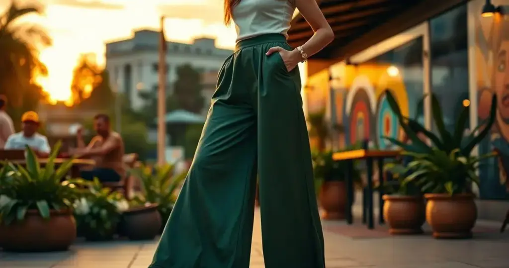 calça wide leg como usar