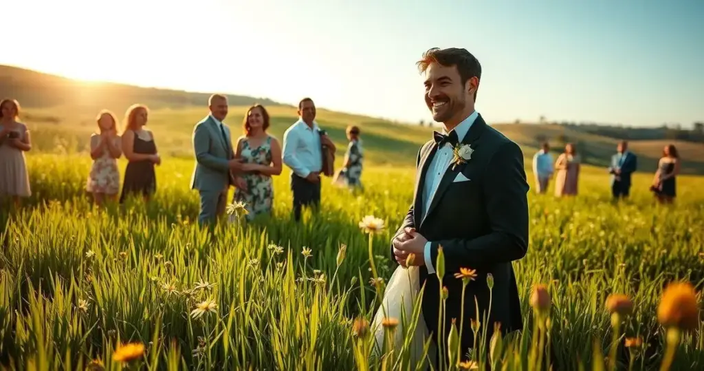 casamento de dia no campo