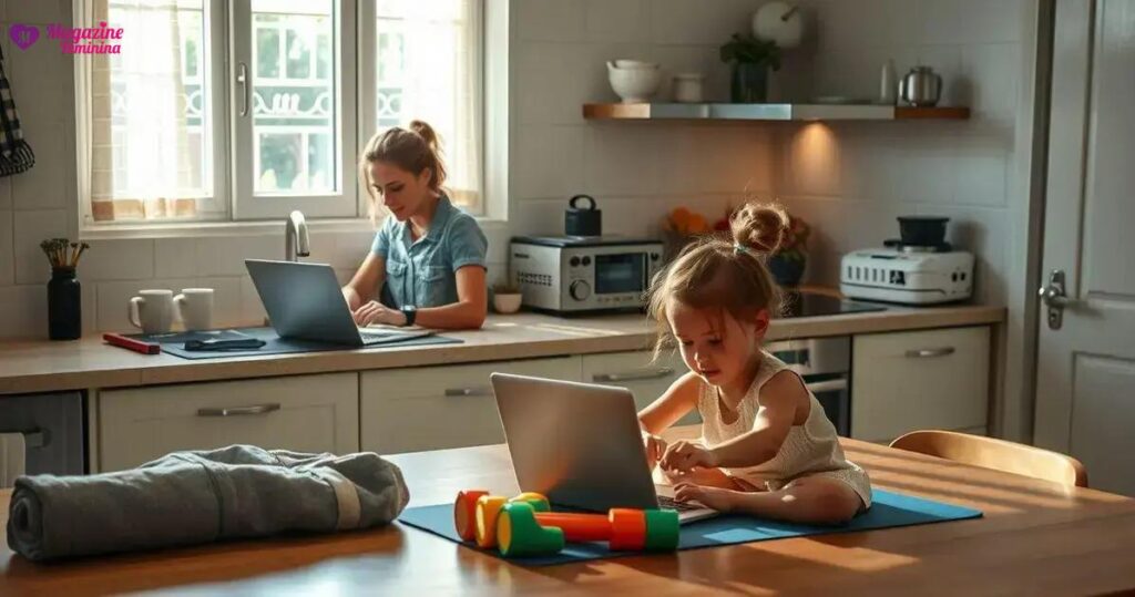 como conciliar trabalho filhos e academia