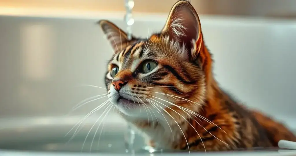 como dar banho em gato