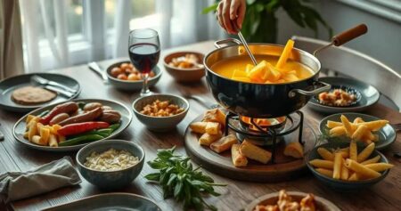 Como Fazer Fondue de Queijo Suíço Cremoso