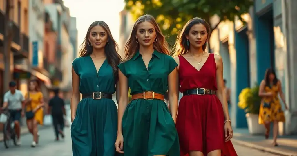 como usar cinto em vestido