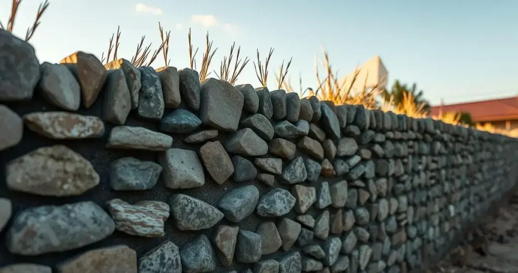 construção de muro arrimo alvenaria de pedras