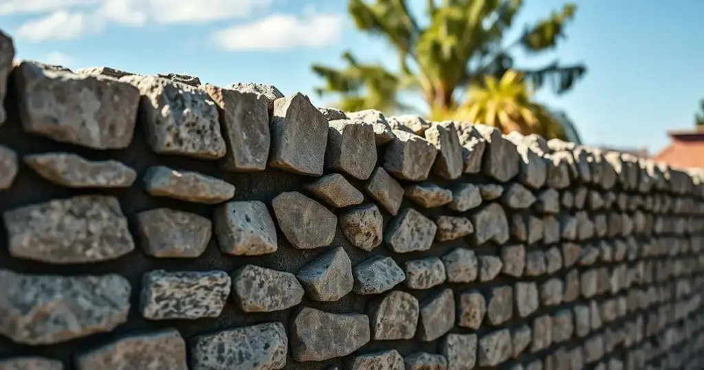 construção de muro arrimo pedra bruta preço