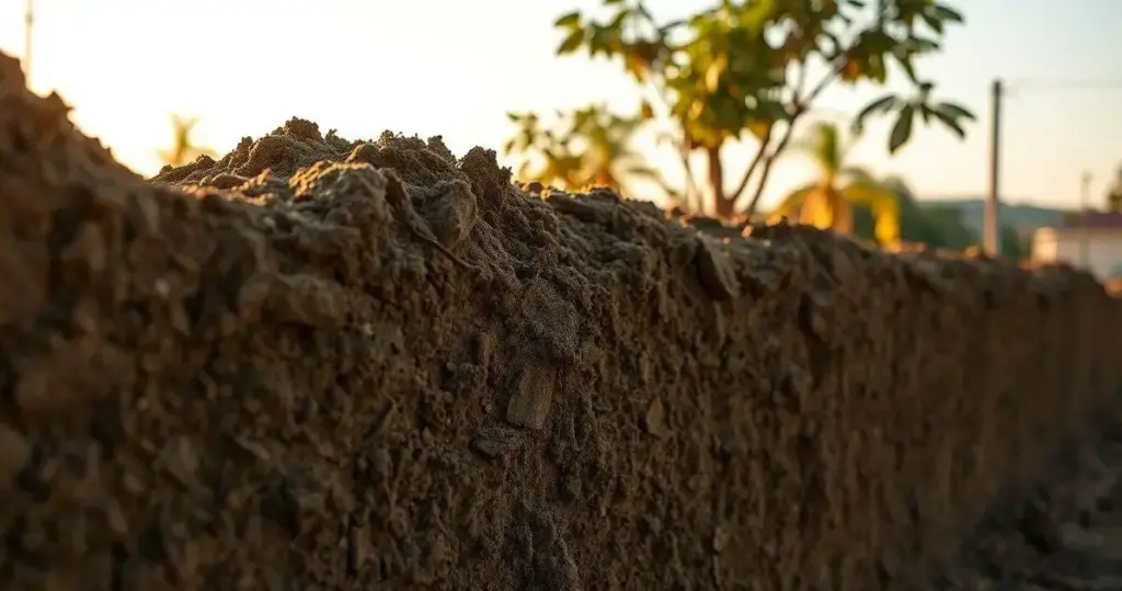 construção de muro arrimo terra armada solo cimento