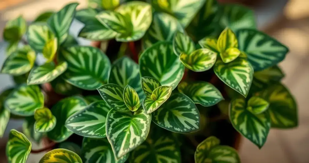 cuidar de peperomia sandersii variegata