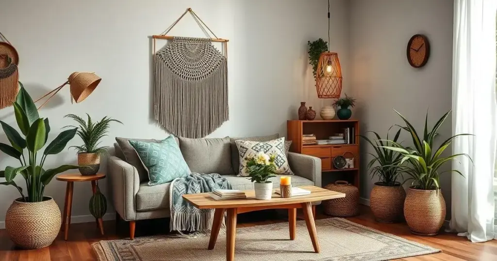 decoração boho chic
