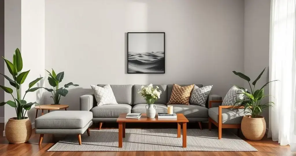 decorar sala com cores neutras